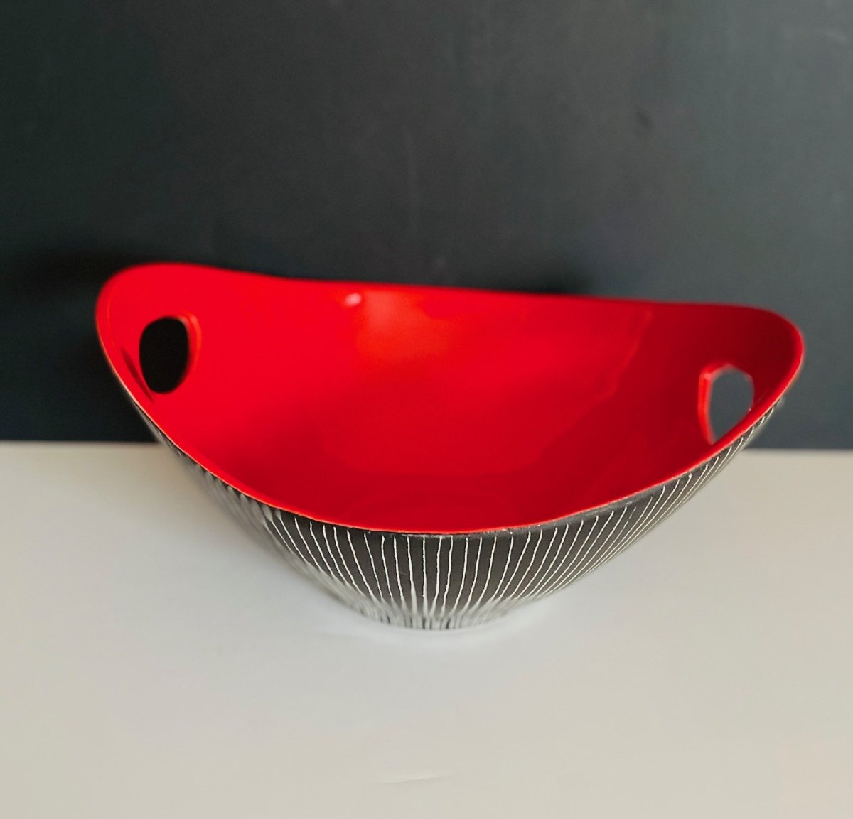 Grande coupe en céramique Jean de Lespinasse Vallauris -photo-4