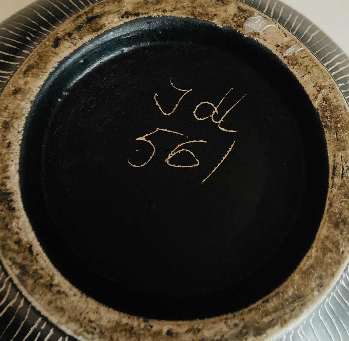 Grande coupe en céramique Jean de Lespinasse Vallauris -photo-5
