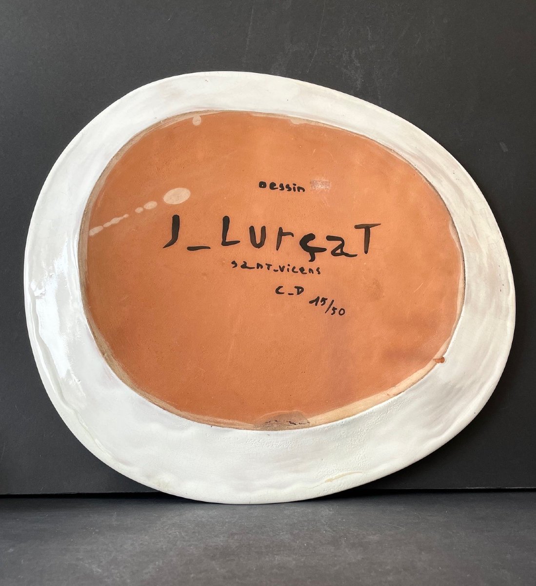 Grand plat en céramique par Jean Lurçat à Sant Vicens-photo-1