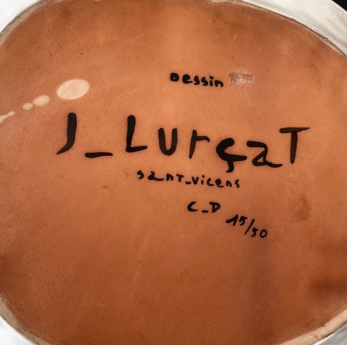 Grand plat en céramique par Jean Lurçat à Sant Vicens-photo-2