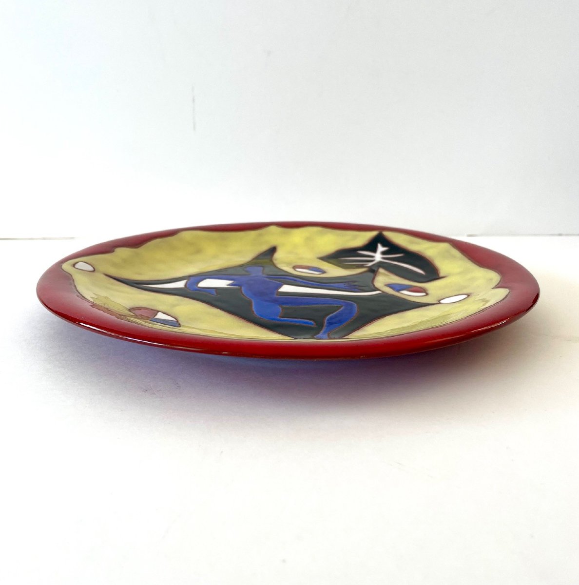 Assiette en céramique dessin de Jean Lurçat Sant Vicens-photo-1