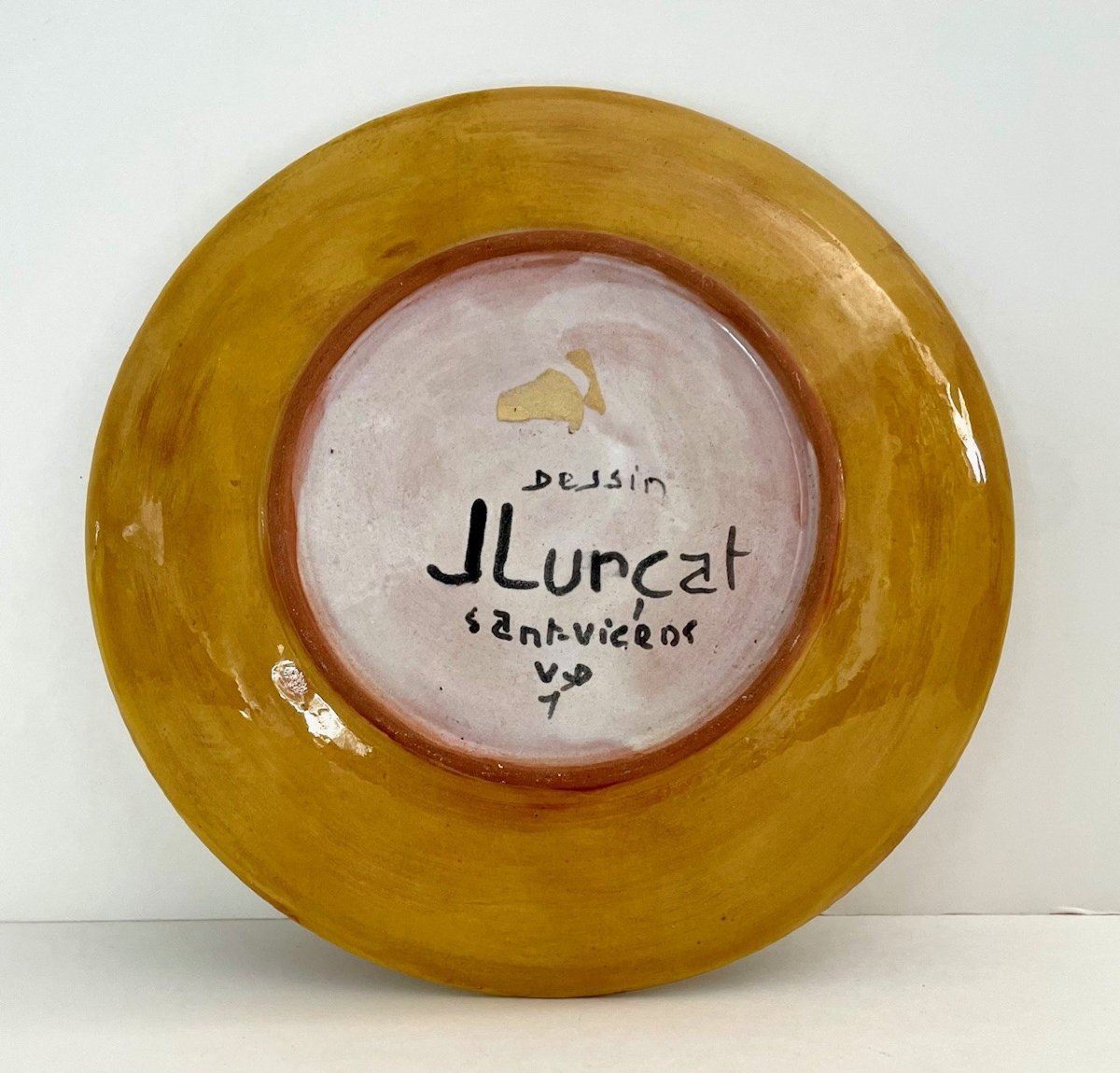 Assiette en céramique par Jean Lurçat Sant Vicens-photo-2