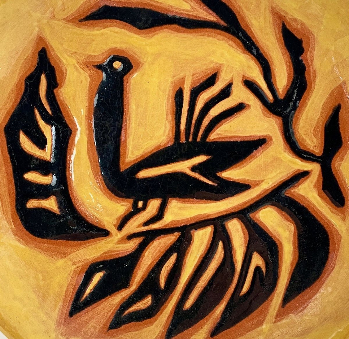 Ceramic Plate By Jean Lurçat Sant Vicens-photo-2
