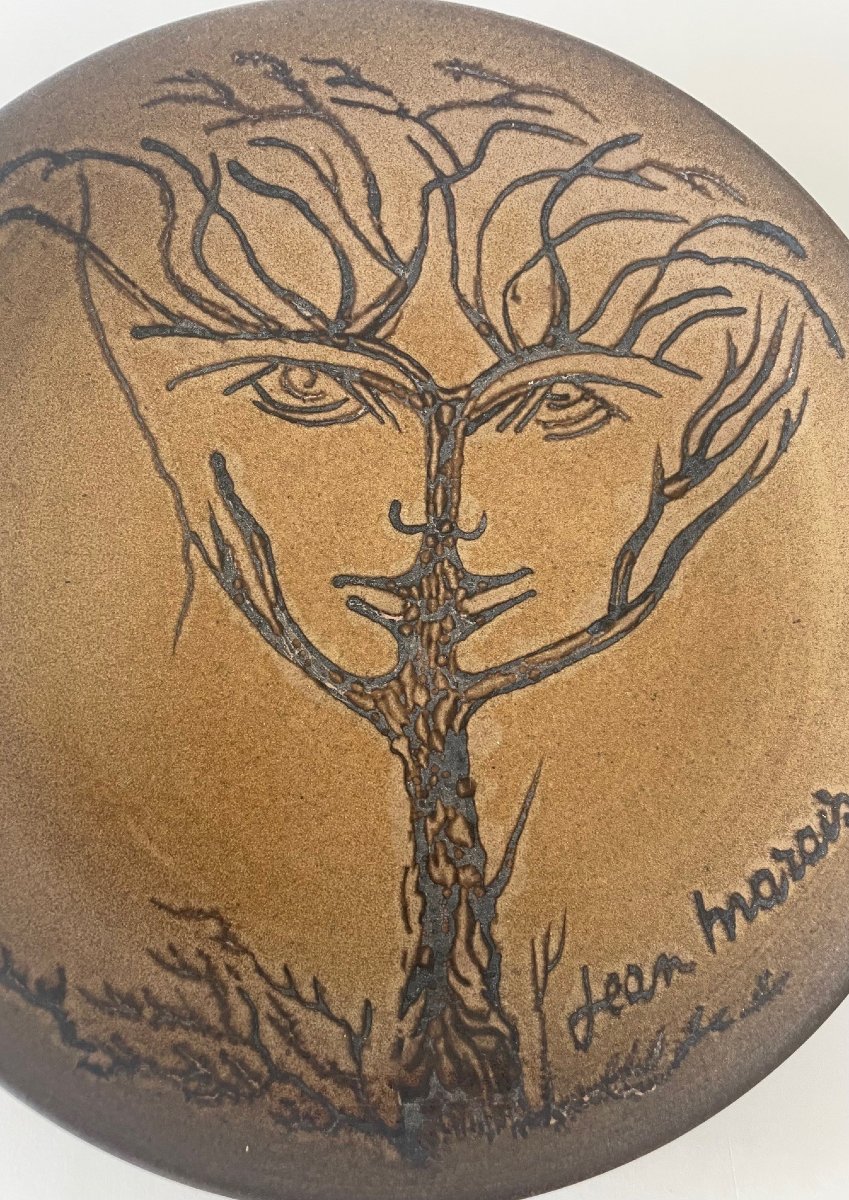 Plat en céramique par Jean Marais Vallauris-photo-2