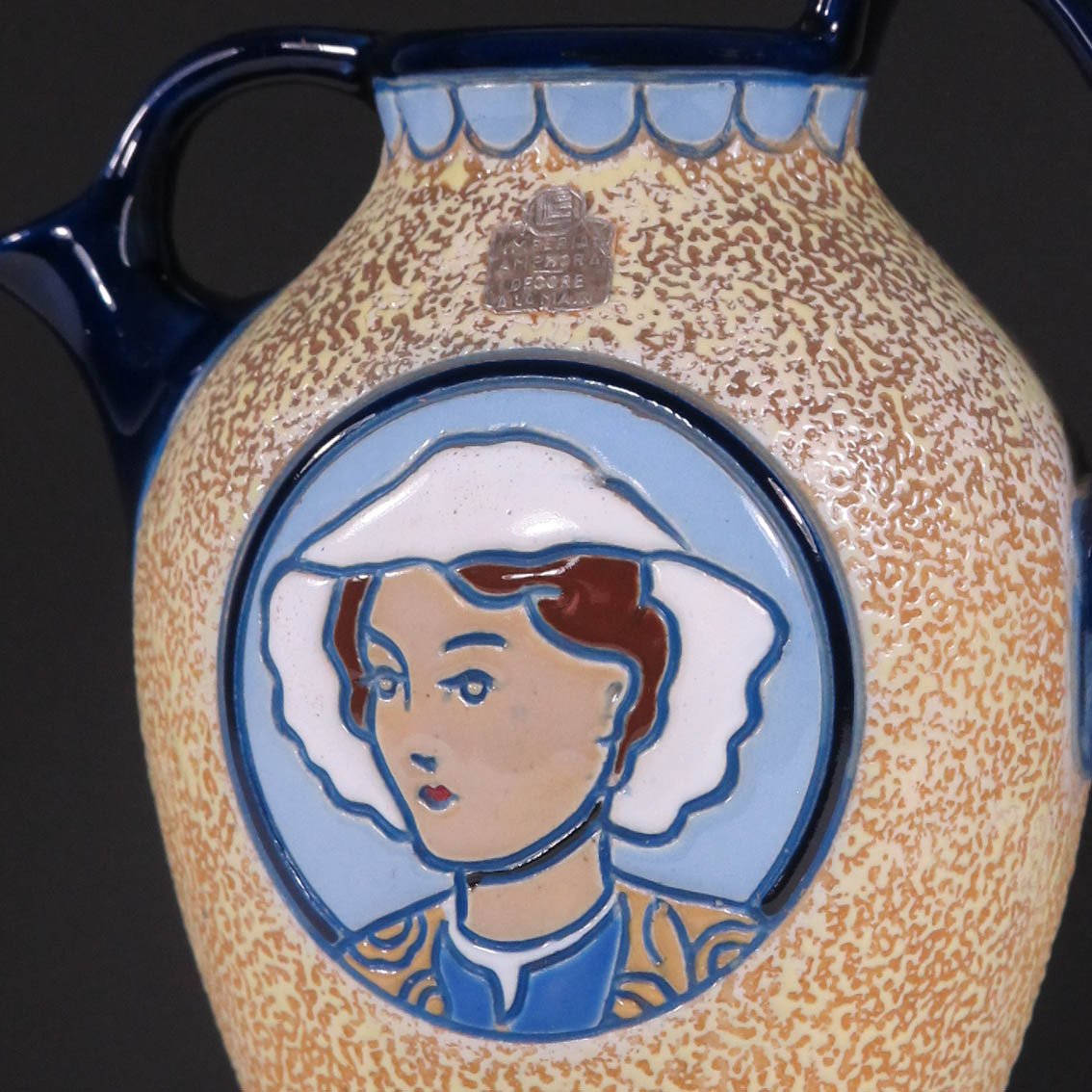 Art Deco Pitcher Amphora Czechoslovakia -photo-2