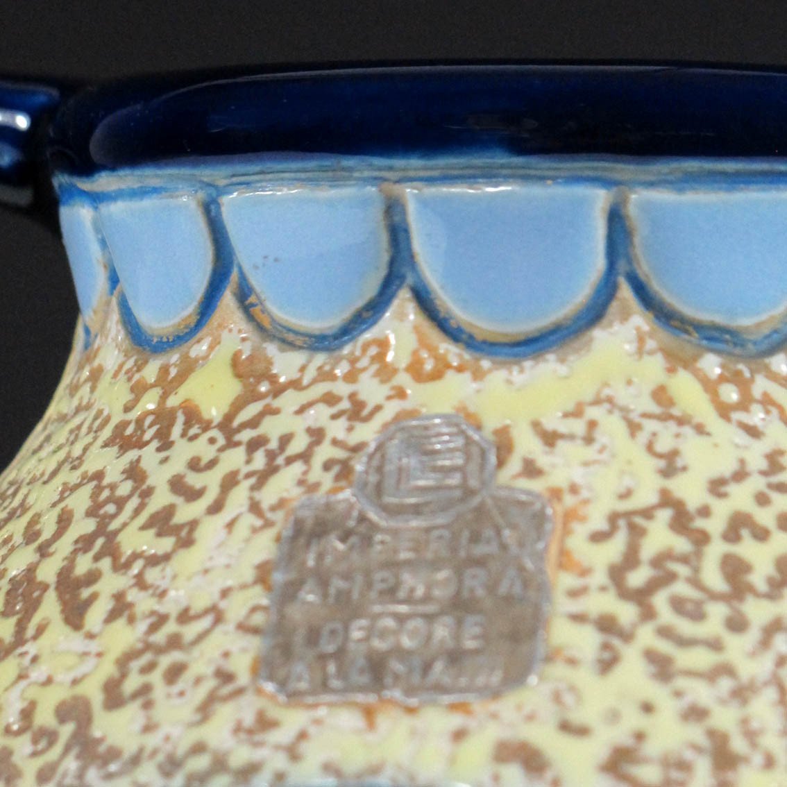 Art Deco Pitcher Amphora Czechoslovakia -photo-3