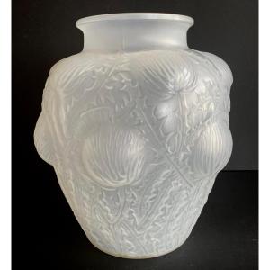 René Lalique Art Deco Vase "domrémy" 1926