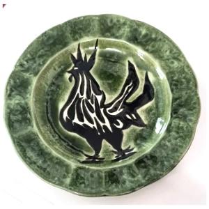 Ceramic Rooster Plate By Jean Lurçat Sant Vicens