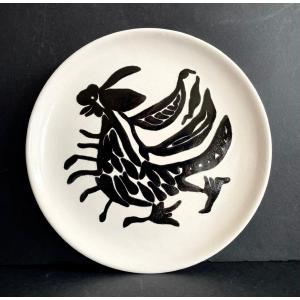 Assiette au Coq Céramique de Jean Lurçat Sant Vicens