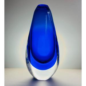 Sommerso Murano Vase 70s