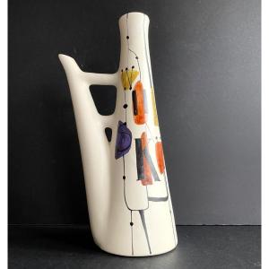 Earthenware Whiskey Bottle By Roger Capron Vallauris