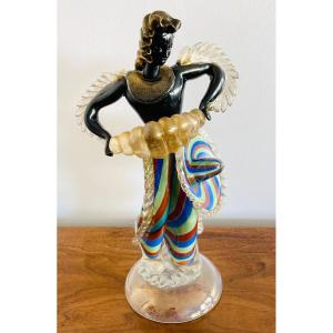 Figurine en verre Barovier & Toso Murano années 50