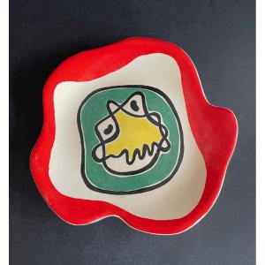 Earthenware Plate By Roland Brice And Fernand Léger Biot