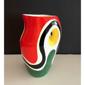 VASE PICHET EN FAÏENCE ROLAND BRICE ET FERNAND LÉGER BIOT