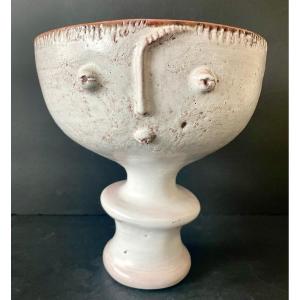 Ceramic Anthropomorphic Bowl By Robert And Jean Cloutier 1960s
