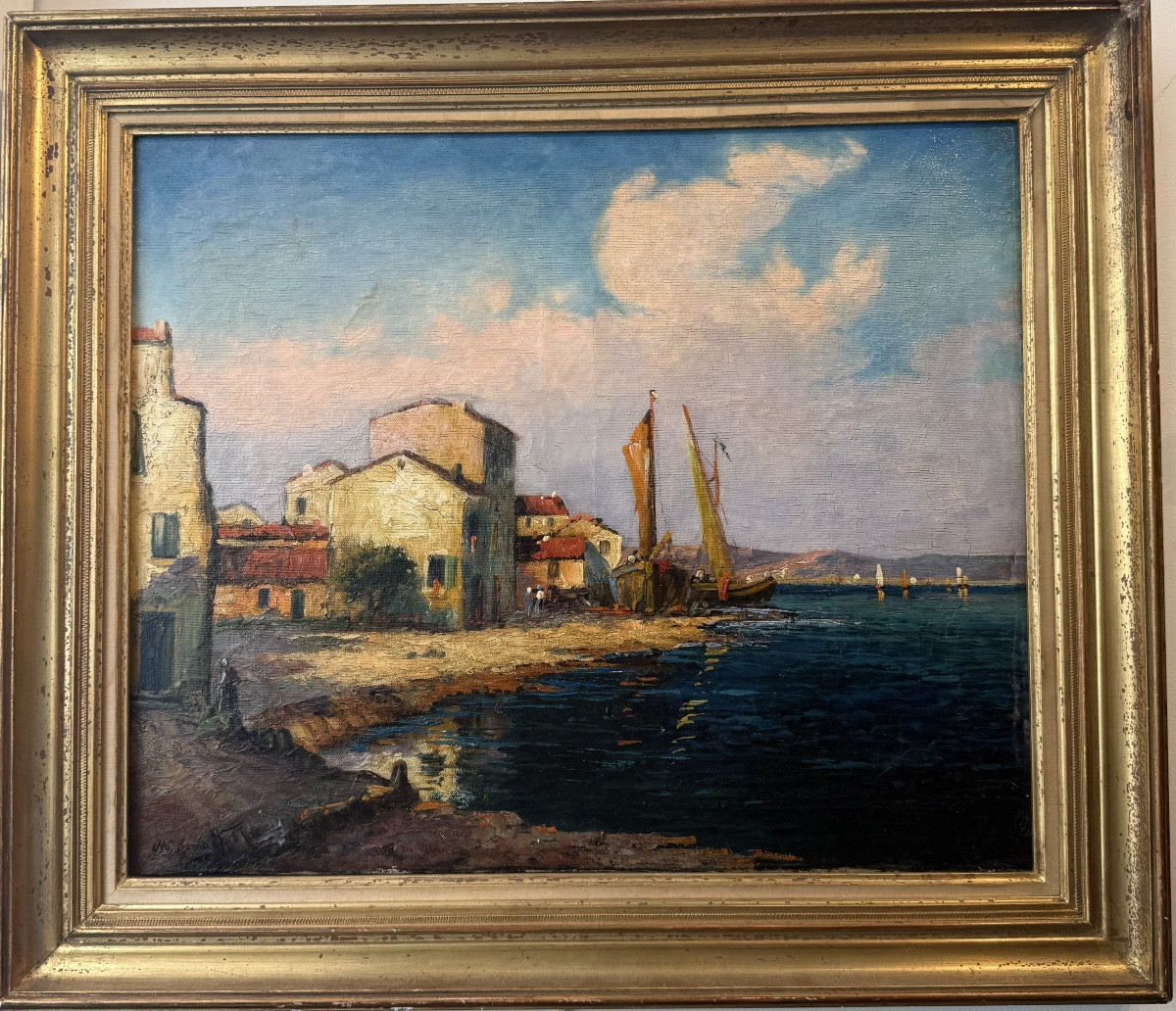 Small Fishing Port - 19th Century Navy  