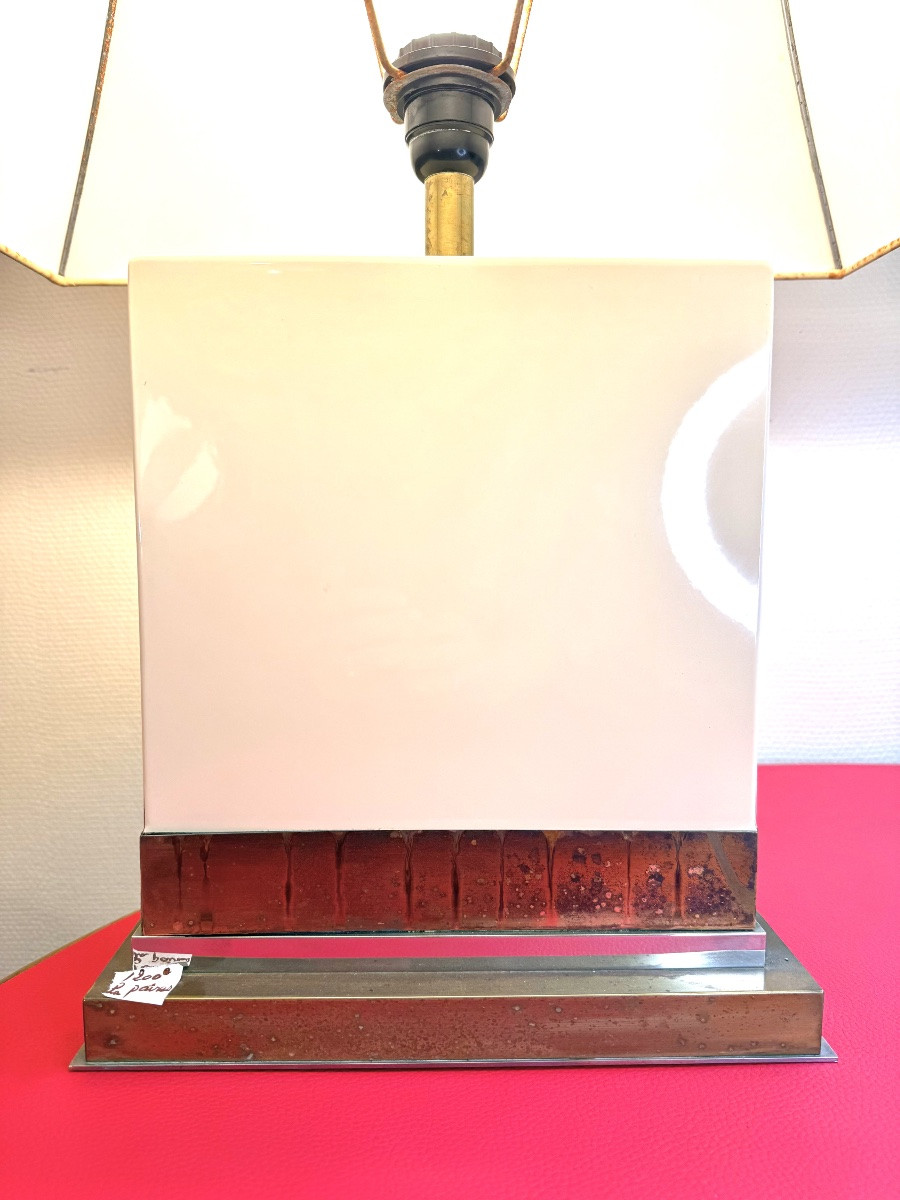 Pair Of Lamps – Jean-claude Maillet-photo-1