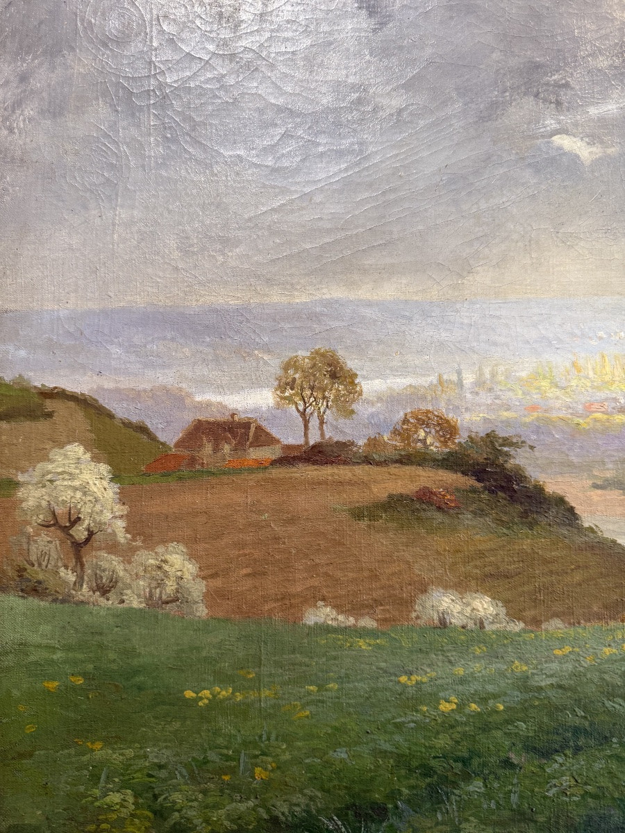 Landscape Paintings "meditation On The Valley"-photo-2