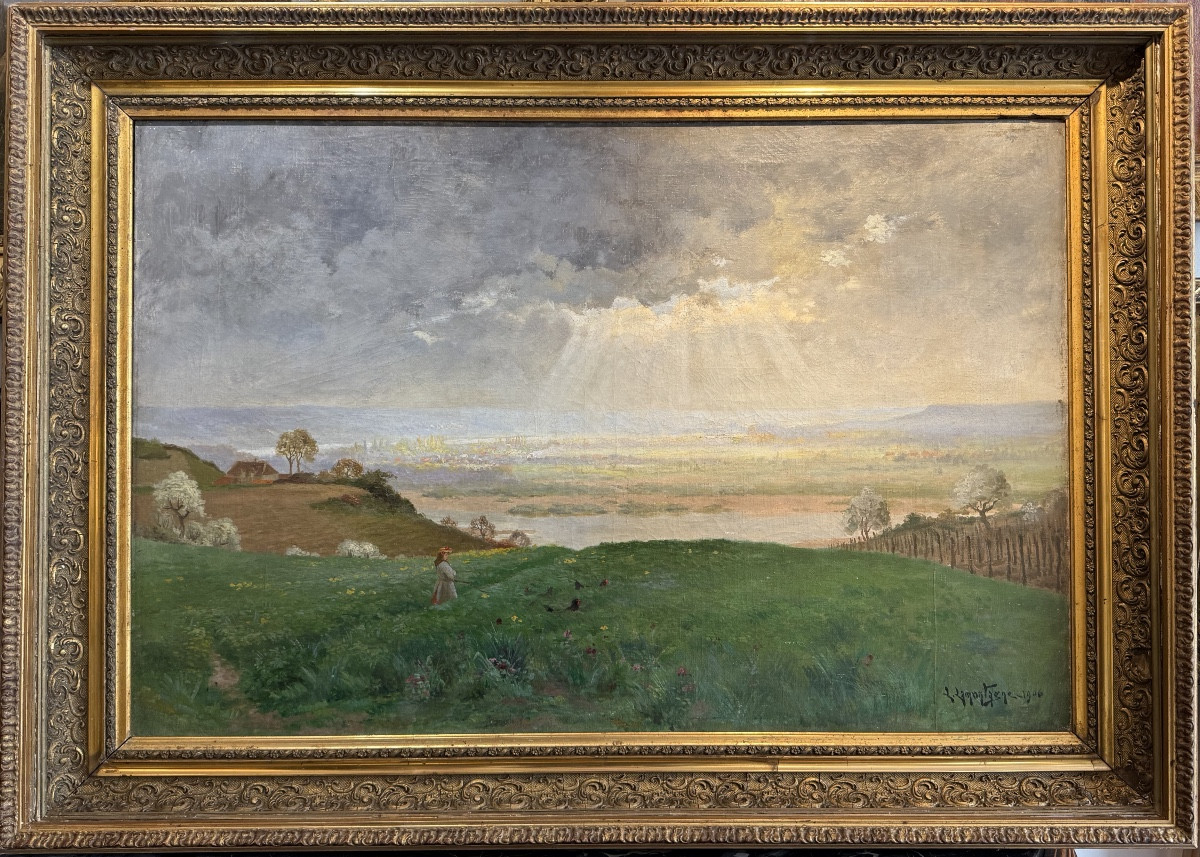 Landscape Paintings "meditation On The Valley"