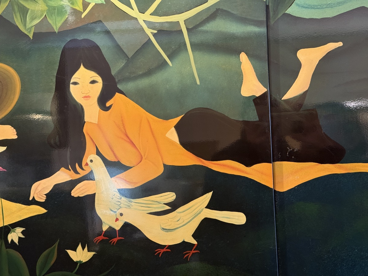 Lacquered Panel – Spring – 20th Century Modern Art-photo-4