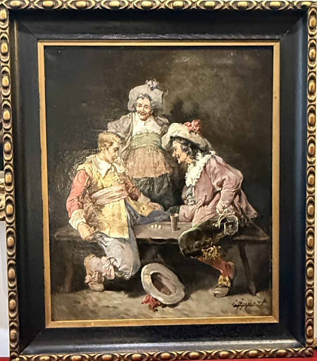 "dice Players In 17th-century Costume"