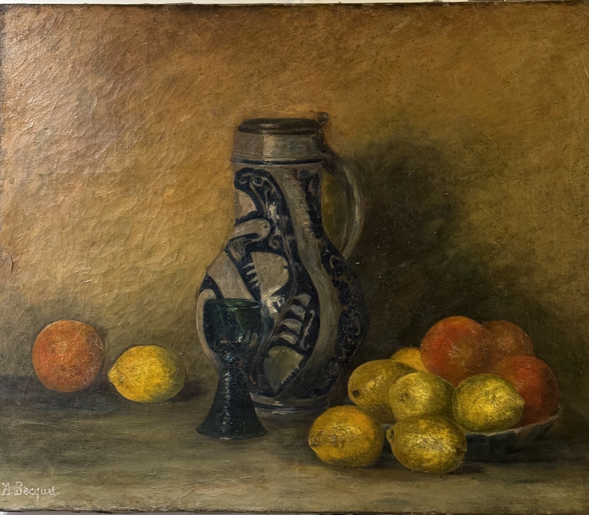 "still Life With Pitcher And Citrus Fruits"-photo-2