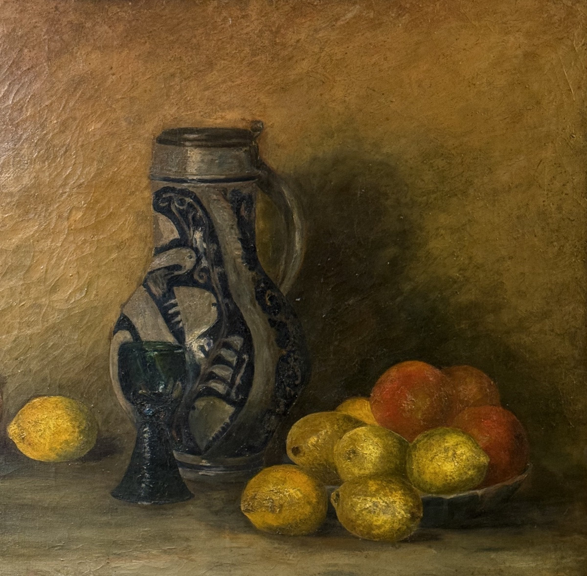 "still Life With Pitcher And Citrus Fruits"-photo-2