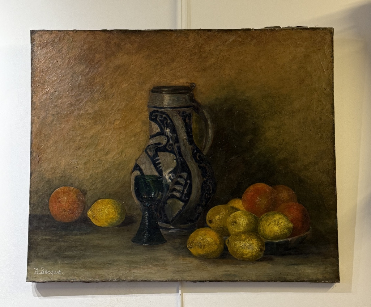 "still Life With Pitcher And Citrus Fruits"