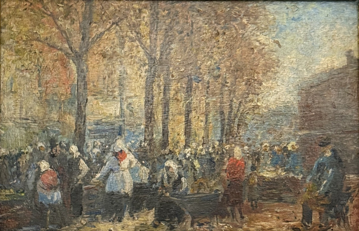 "market Scene Under The Trees"-photo-3