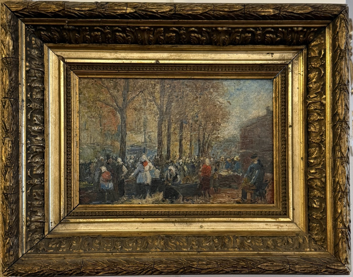 "market Scene Under The Trees"