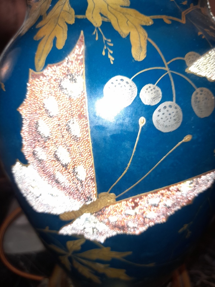 Superb Napoleon III Lamp In Ceramic And Bronze – 19th Century-photo-6