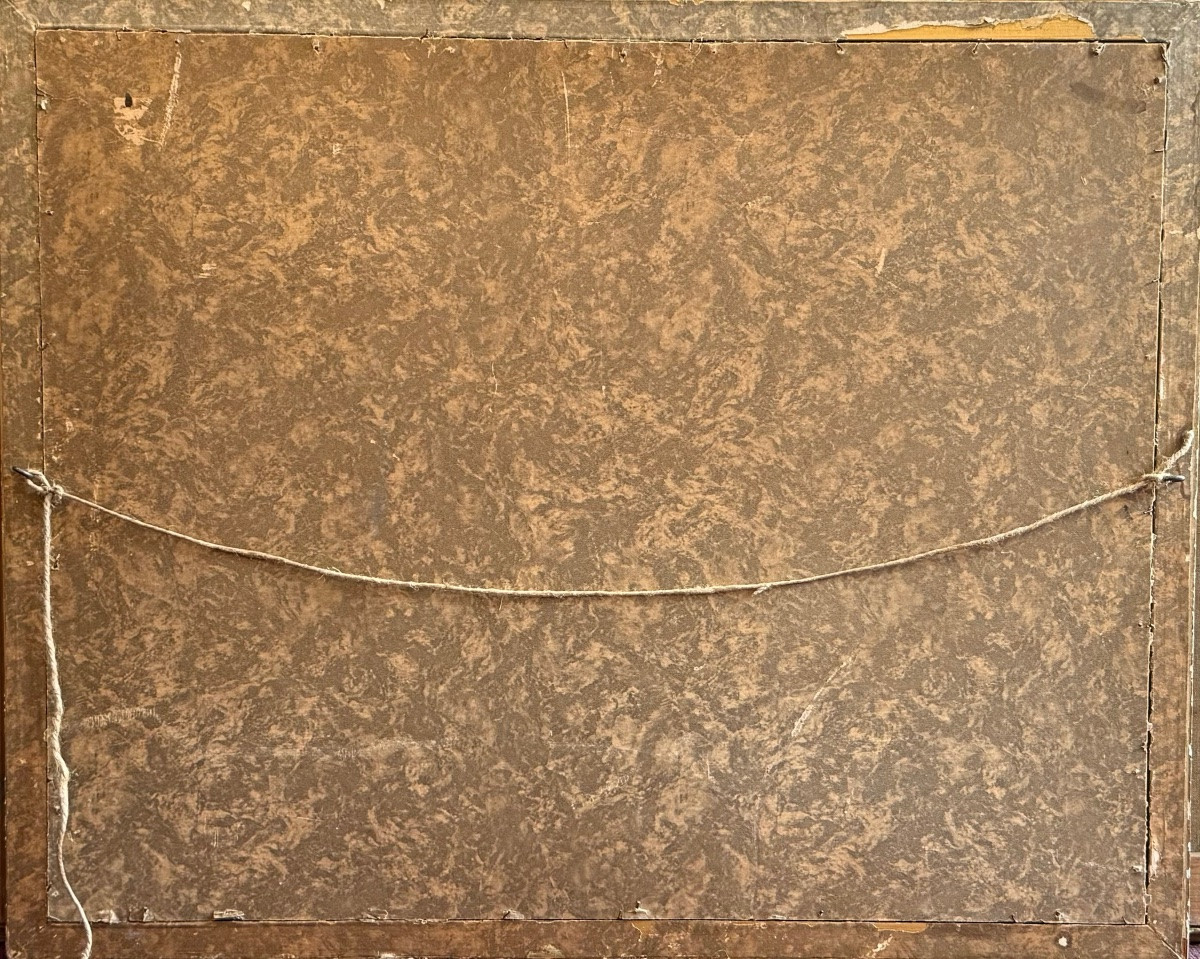 Marine Watercolor Of Honfleur, 1957 – Art Nouveau, Watercolor On Cardboard-photo-6