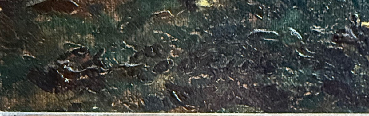 Venice – Lively Canal View, Oil On Canvas, 19th Century, Napoleon III Era-photo-3