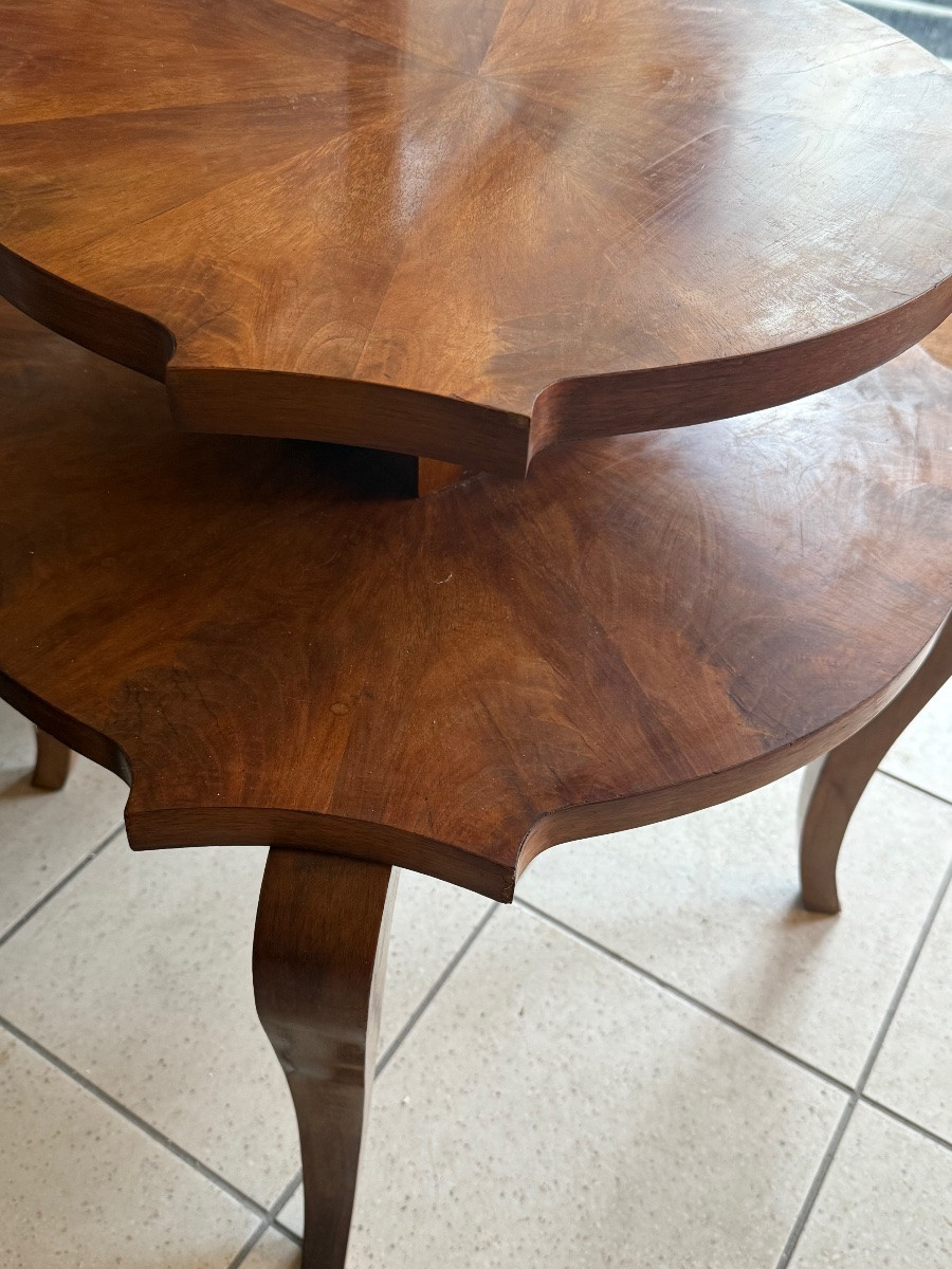 Art Deco Double-tiered Rosewood Coffee Table – 20th Century-photo-1