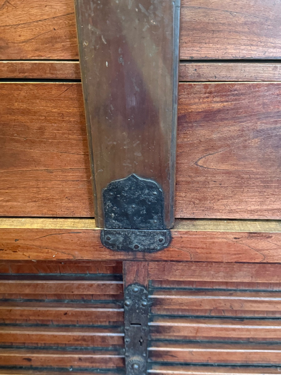 Meuble Tansu japonais du XIXe siècle en bois de cèdre – Nord du Japon-photo-2