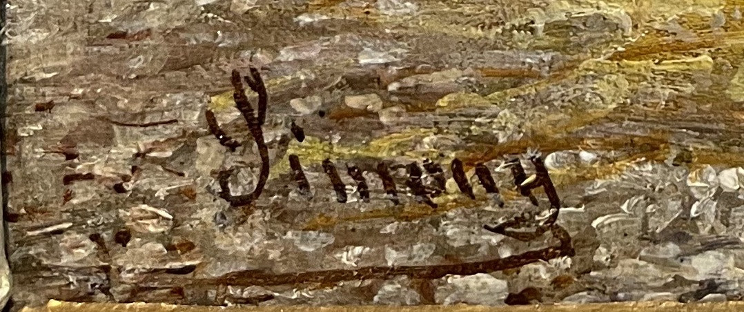 Stefan Simony (1860-1950) – Scène de moisson dans la campagne autrichienne – Huile sur toile-photo-4