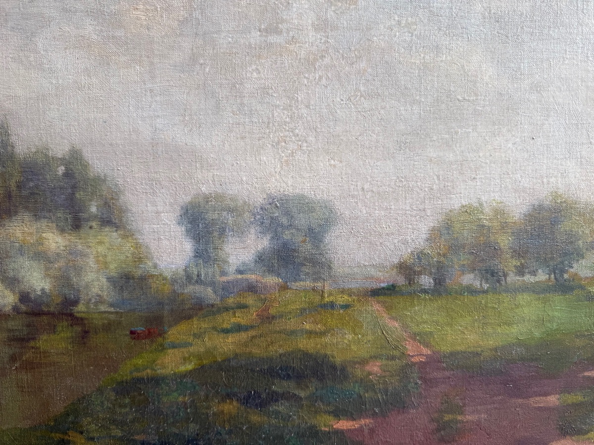 Henri Person (1876–1926) – Landscape By The Stream, 1899 – Oil On Canvas, 19th Century-photo-3