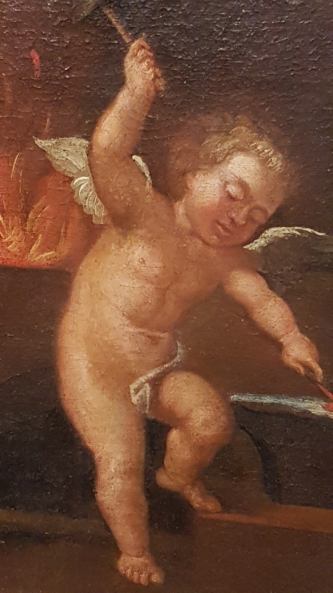 Angel Cupid Forging His Arrows Of Love-photo-2