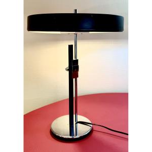 Lampe réglable moderniste en chrome poli - Design Année 70 
