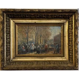 "market Scene Under The Trees"