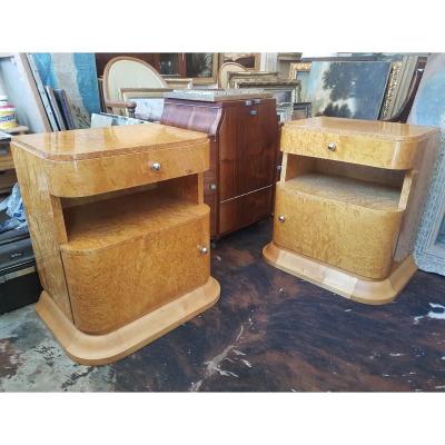 Pair Of Bedside Tables 1930