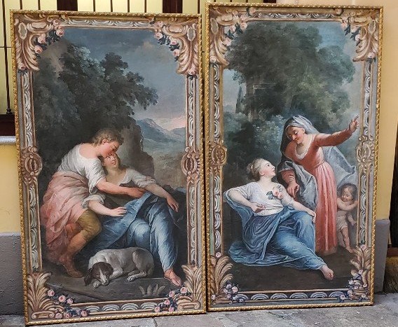 Two Louis XVI  Paintings-photo-5