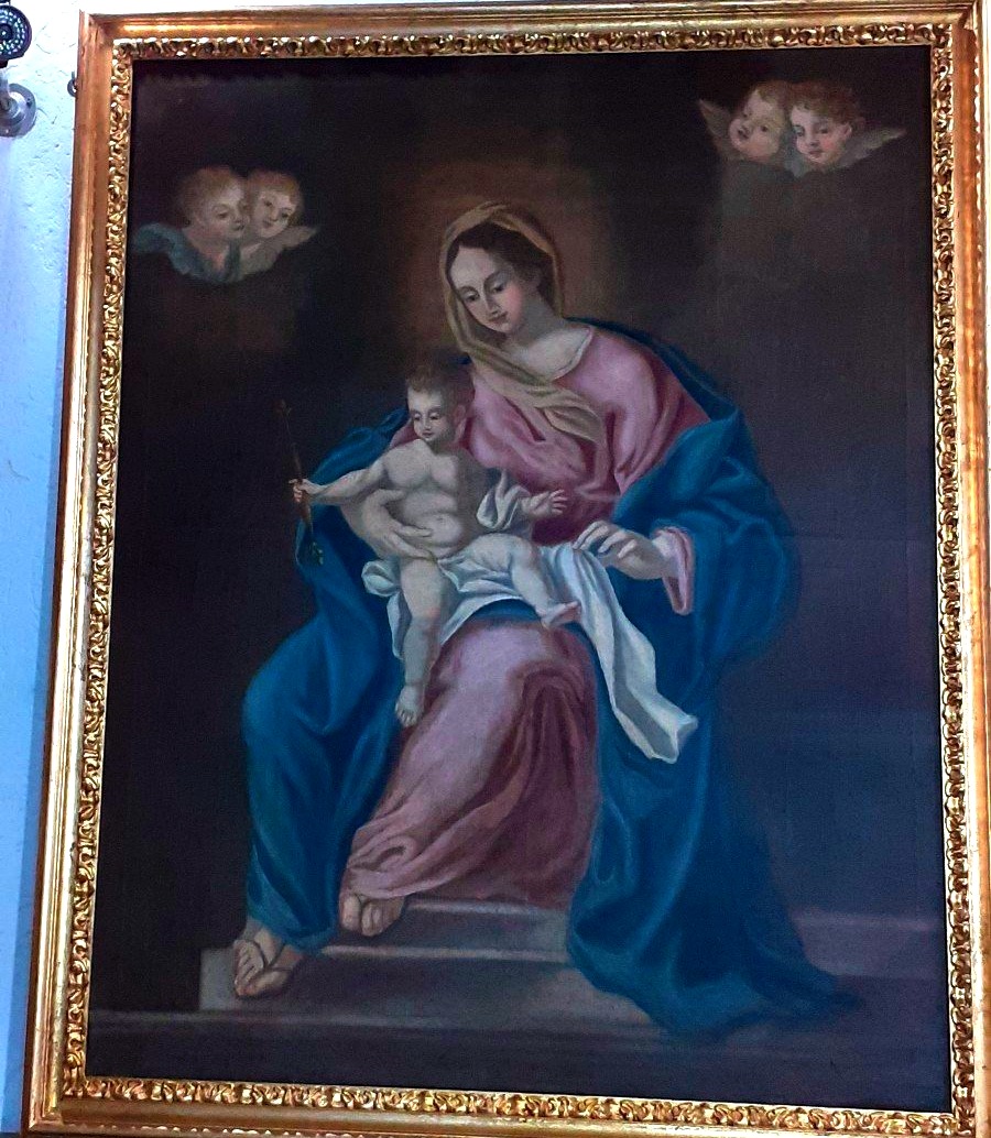 Peinture Vierge à l'Enfant-photo-2