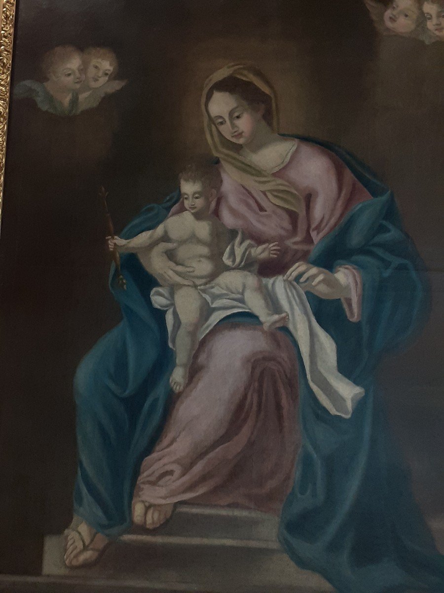 Peinture Vierge à l'Enfant-photo-3