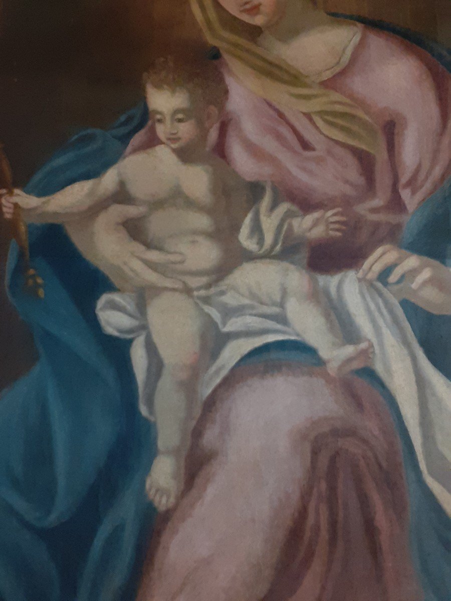 Peinture Vierge à l'Enfant-photo-4