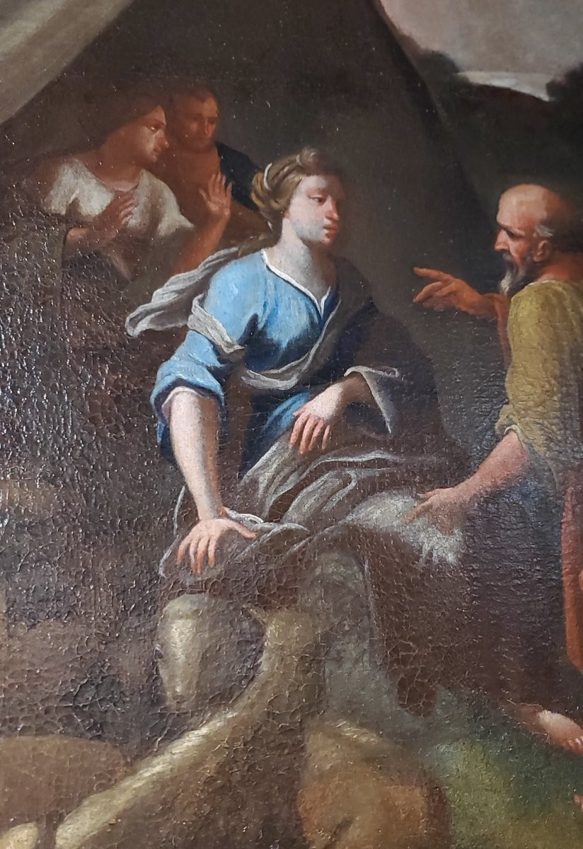 Two Paintings From The 1600s Depicting The Story Of Ester And King Ahasuerus From The 1600s-photo-3