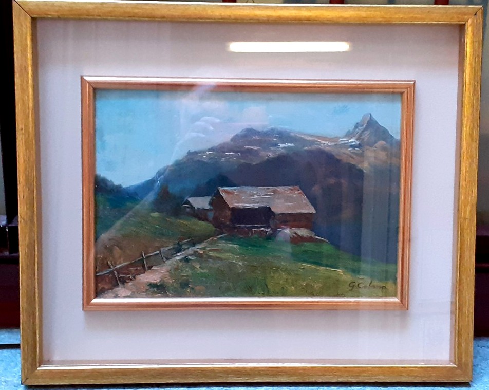 Peinture De Paysage Par Giovanni Colmo