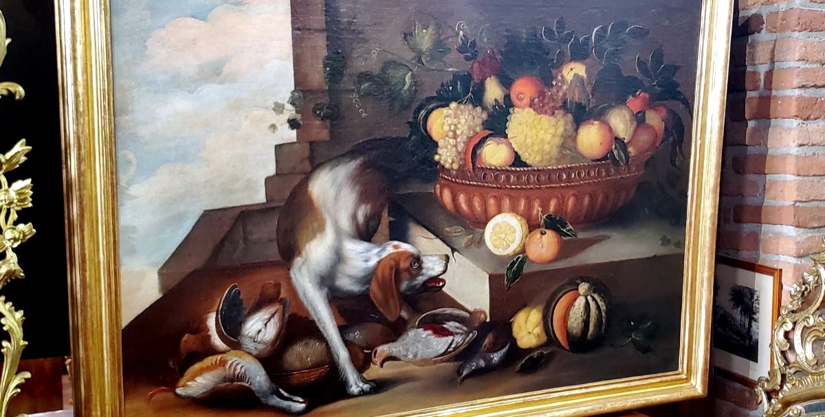 Oil Painting On Canvas, Made In 1700-photo-1