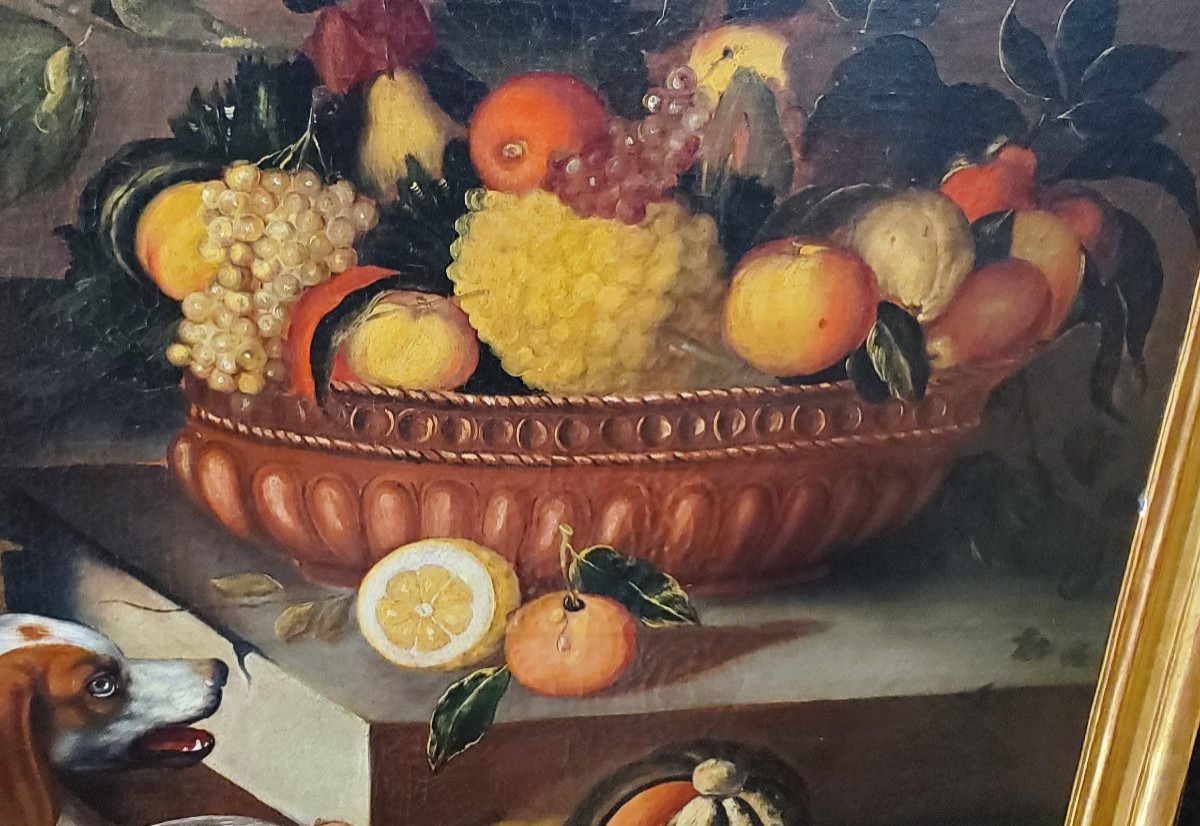 Oil Painting On Canvas, Made In 1700-photo-3