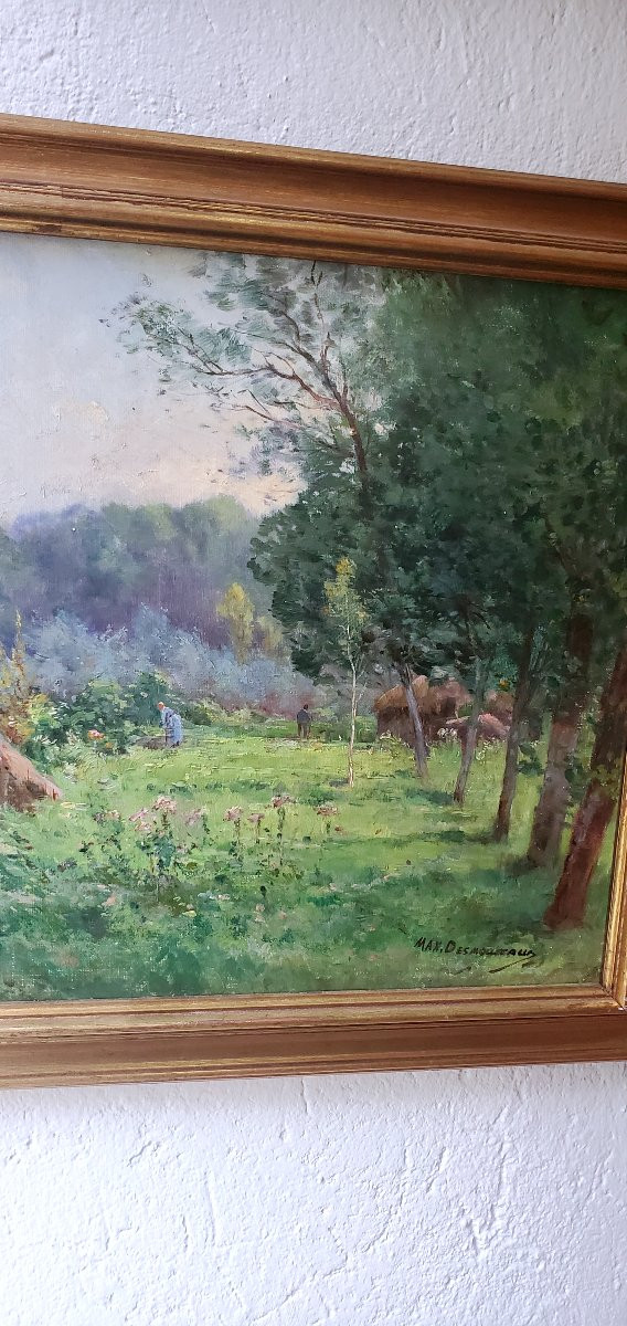 Oil Painting On Canvas Depicting The Countryside-photo-4